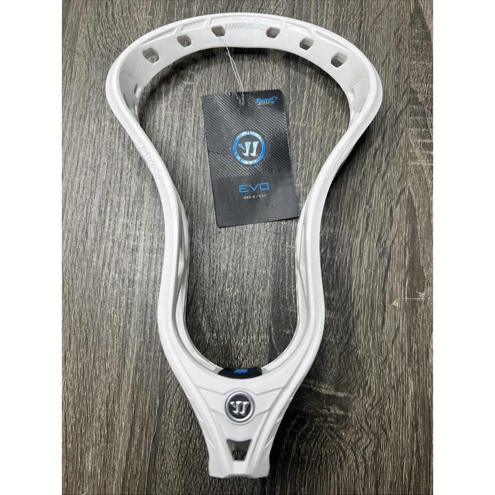 New! Warrior EVO QX2-O Unstrung Offense Lacrosse Head White Plastic NWT